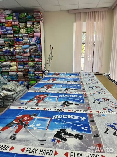 10 отрезов по 11 метров Бязь Ткань