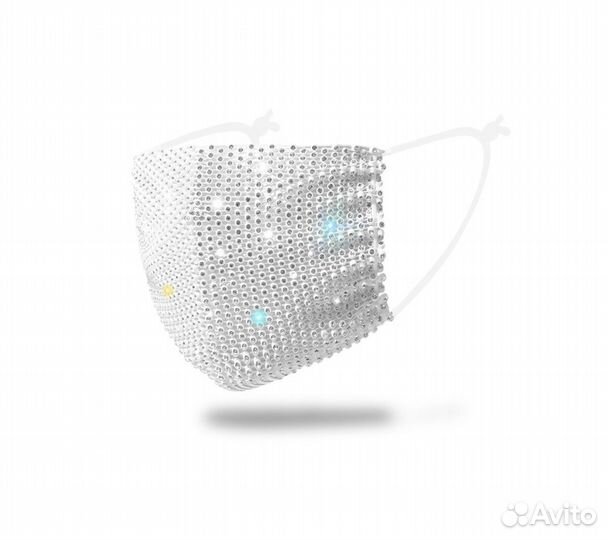Защитная маска для лица со стразами оптом 320 шт