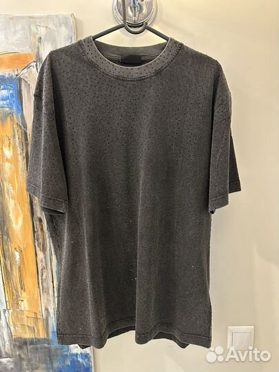 Футболка со стразами Balenciaga