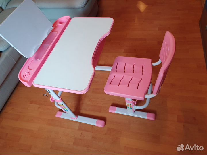 Детская растущая парта со стулом