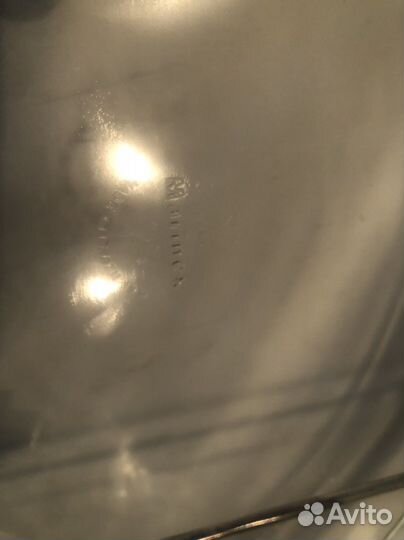 Блюдо для запекания в подстваке из мельхиора