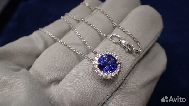 Золотой кулон с танзанитом Evgeny Matveev