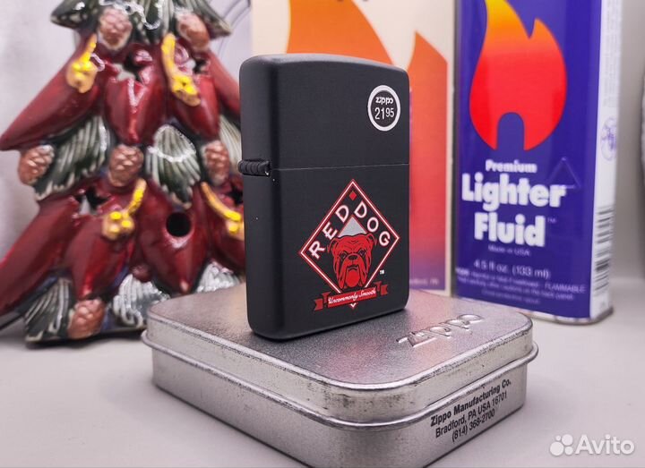 Zippo 218RD (1996 год/новая) Red dog