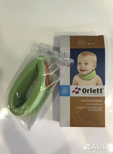 Воротник Шанца orlett д/детей до 1 года, зеленый