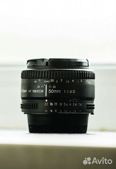 Объектив AF nikkor 50 мм f/1,8 D фикс