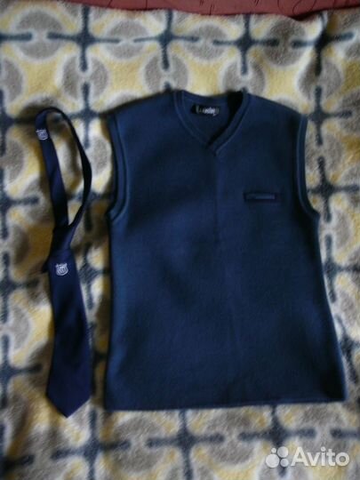 Р.158 - 164 Рубашка, жилетка, галстук, олимпийка