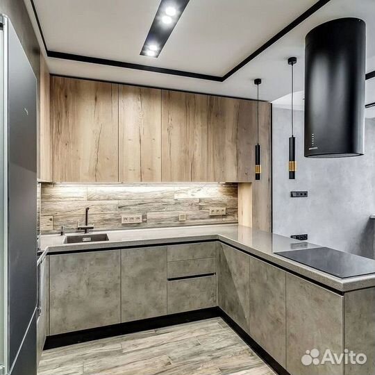 П- образный кухонный гарнитур