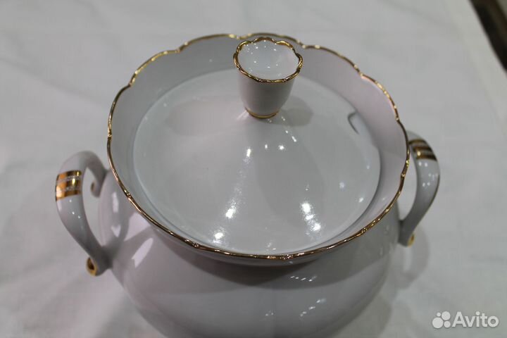 Фарфоровая супница Дружковка СССР