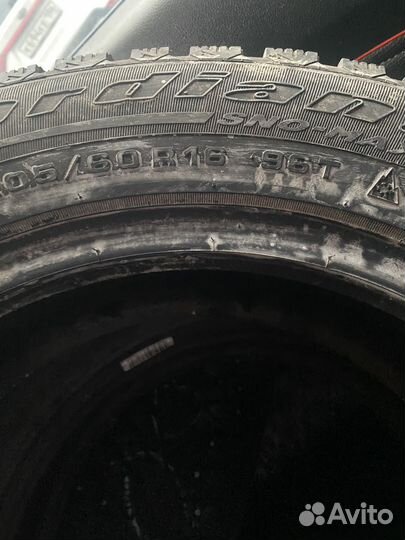 Зимняя резина 205 60 r16 бу