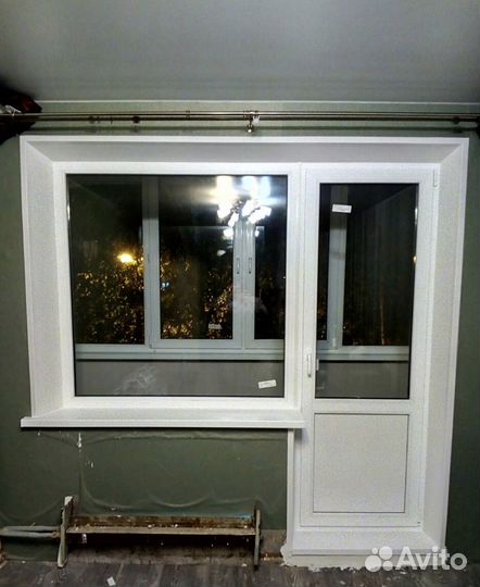 Окно пластиковое глухое 1300х1300