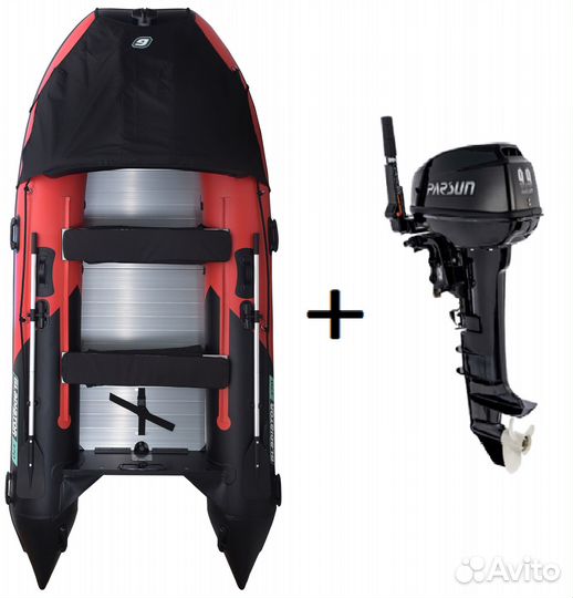 Мотор Parsun 9,9 + Лодка Gladiator C370AL