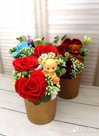 Мыло ручной работы букеты