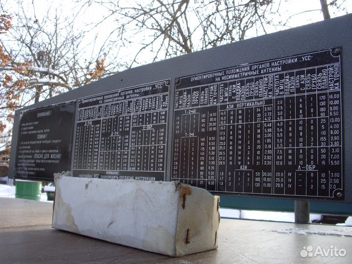 Табличка радиостанции Р-140