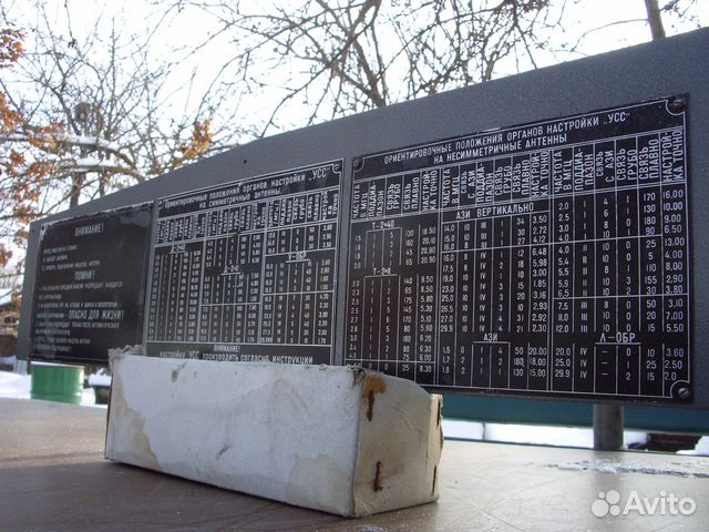 Табличка радиостанции Р-140