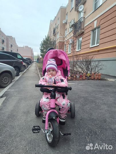 Детский велосипед с родительской ручкой