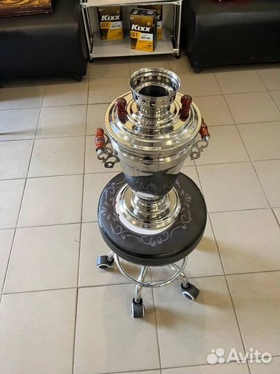 Самовар угольный на дровах 3 литра новый