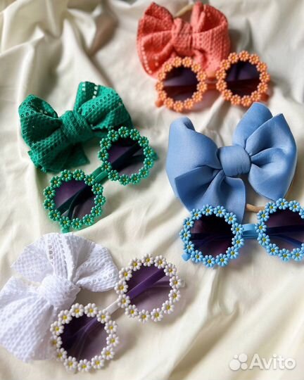 Очки и повязка на голову для девочки