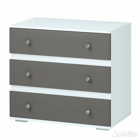 Кровать Мемори одинарная кр-09 белый/серый (И)