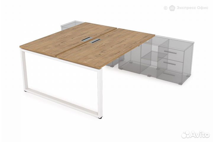 Стол-бенч на 2 рабочих места для крепления на тумб