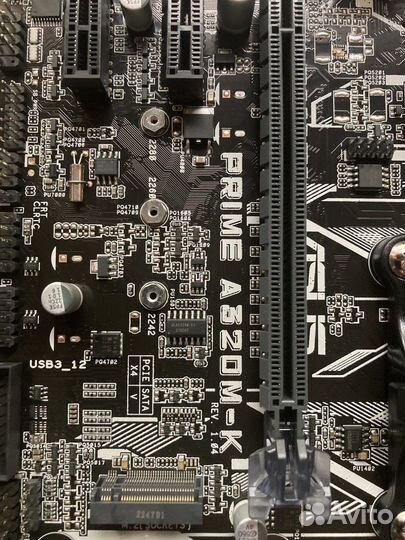 Материнская плата asus am4 a320 (новая)