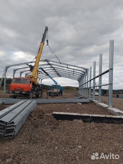 Монтаж металлоконструкций,монтаж сэндвич