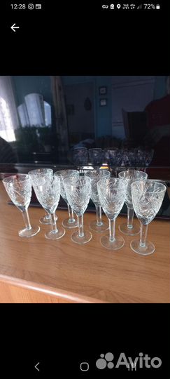 Хрустальные рюмки на ножке СССР