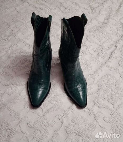 Ковбойские ботинки из кожи 42 размер
