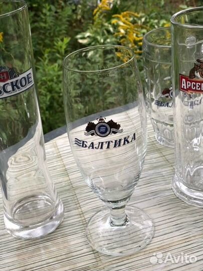 Пивные кружки и бокалы новые