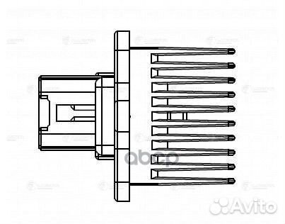 Резистор э/вент. отоп. для а/м Mitsubishi Lance
