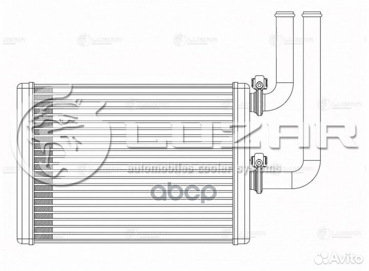 LRH 1100 luzar Радиатор отоп. Mitsubishi Lancer