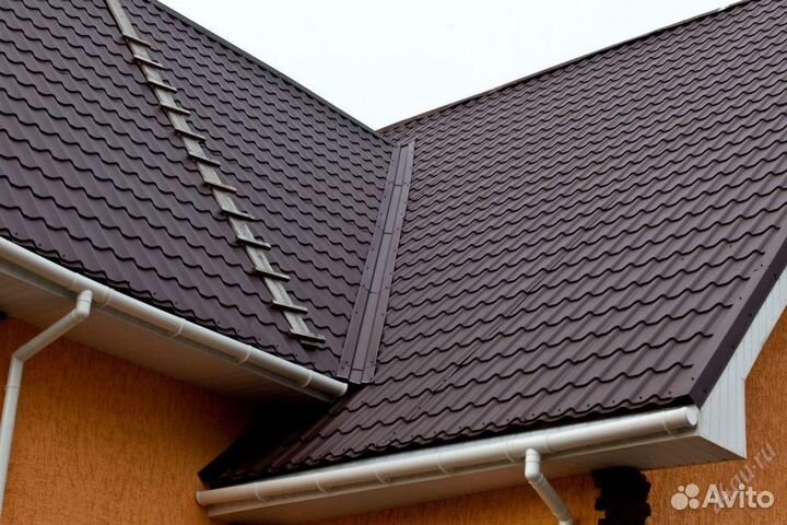 Металлочерепица Монтерей Люкс Плюс рал 8017 Шокола