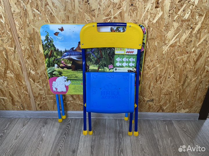 Детский стол и стул складные