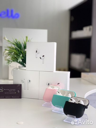 Airpods 2/3/pro/pro2 новые с гарантией