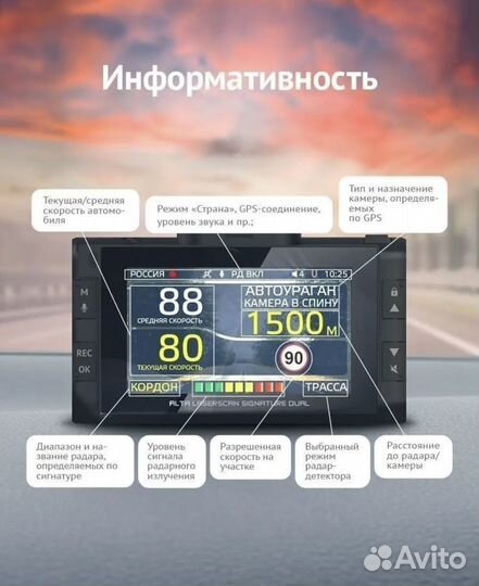 Видеорегистратор с радар детектором ibox