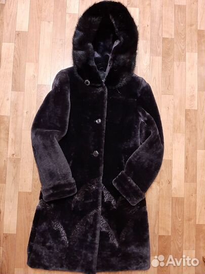 Новая мутоновая шуба 44 размер