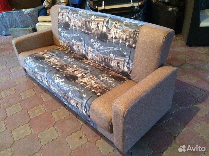 Диван-книжка на пружинном блоке