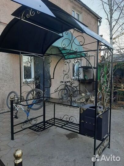 Кованый мангал под казан