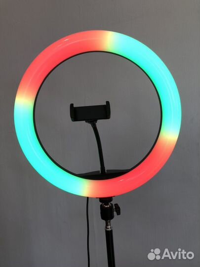 Кольцевая лампа Цветная 30 см