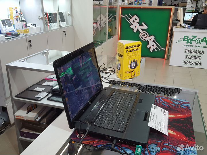 Рабочий ноутбук HP Compaq 615 для учебы