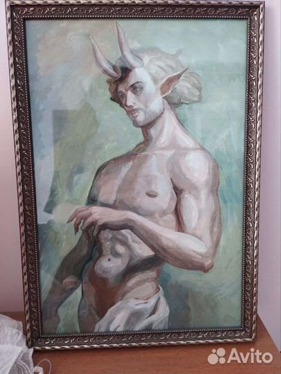 Картина гуашью