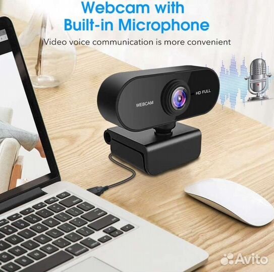 Веб-камера Full HD 1080P с микрофоном, новинка