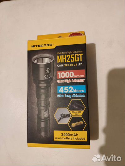 Тактический фонарь Nightcore MH25GT с кнопкой