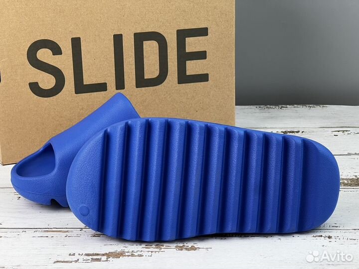 Тапки adidas yeezy slide Azure