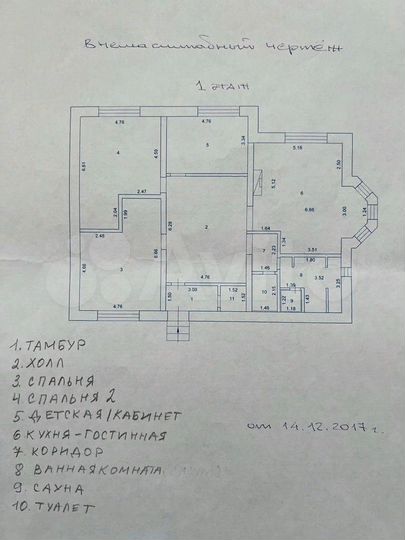 Дом 157 м² на участке 10 сот.