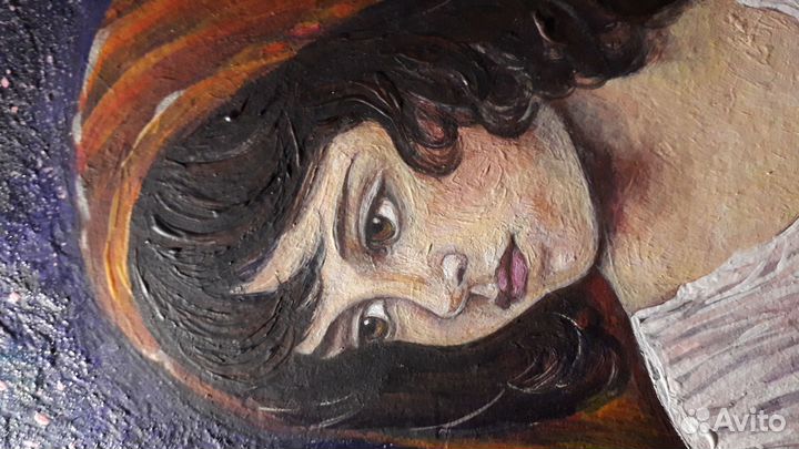 Картина портрет девушки, венецианская цветочница