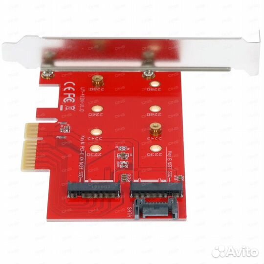 Плата адаптер orient C296E 2xM.2 NVMe SATA PCI-E