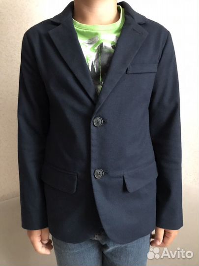 Пиджак Бинетон 134, Модная классика Школьный, поло