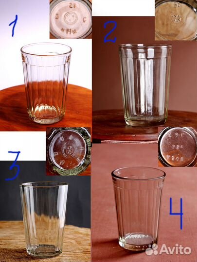 Гранёные стаканы и стопки СССР