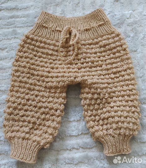 Теплый вязаный костюм