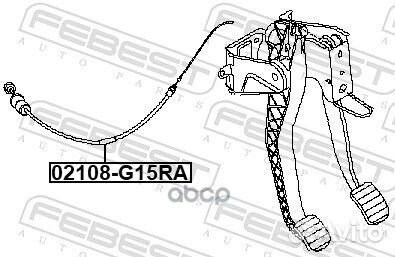 Трос сцепления 02108-G15RA 02108-G15RA Febest